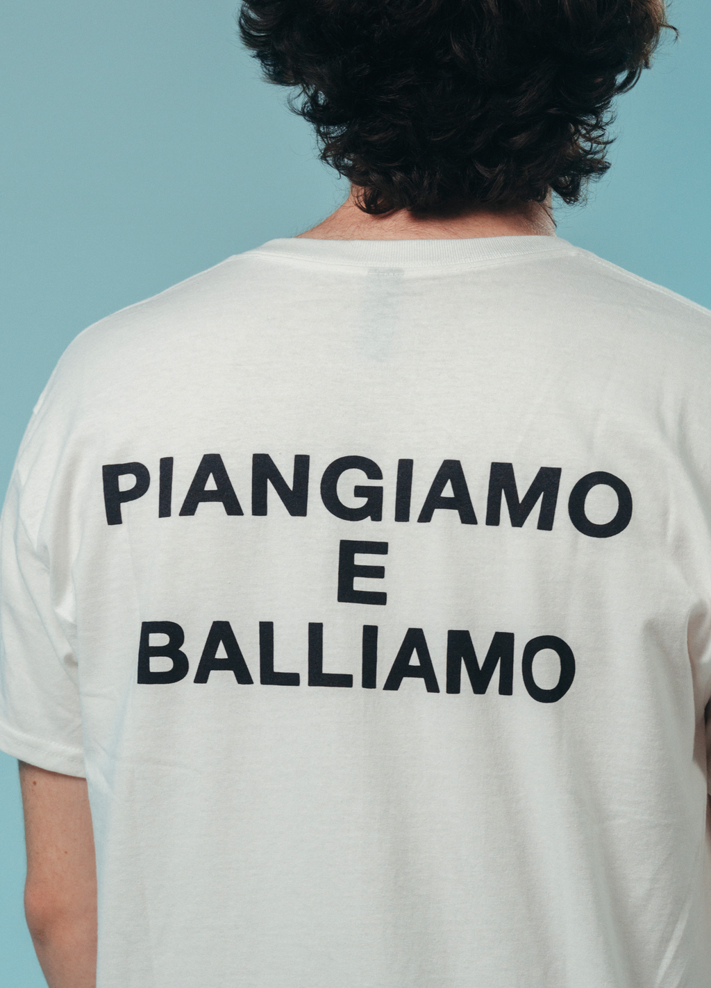 Maglietta Bianca Lacrima con frase sul retro OG