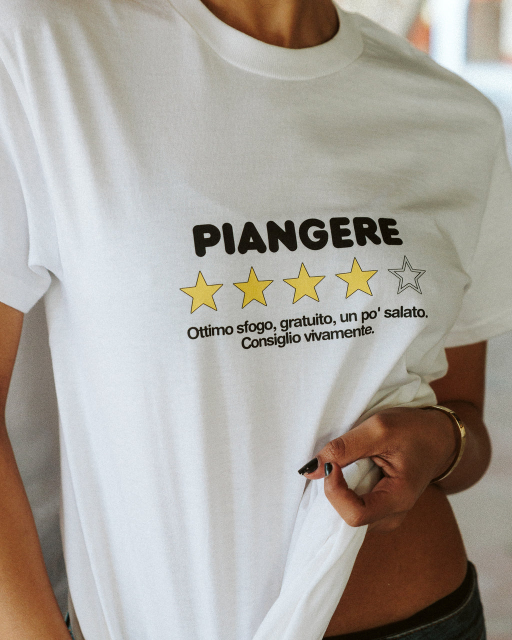 T-shirt Piangere