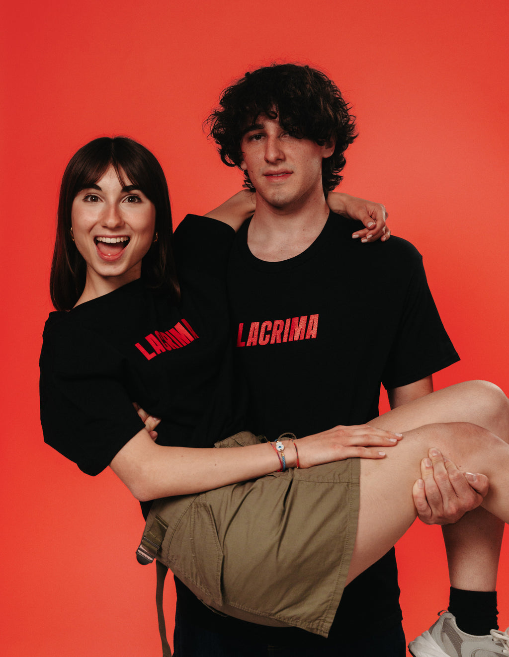 Maglietta Nera Lacrima con frase sul retro – Ti avrei presentato ai miei
