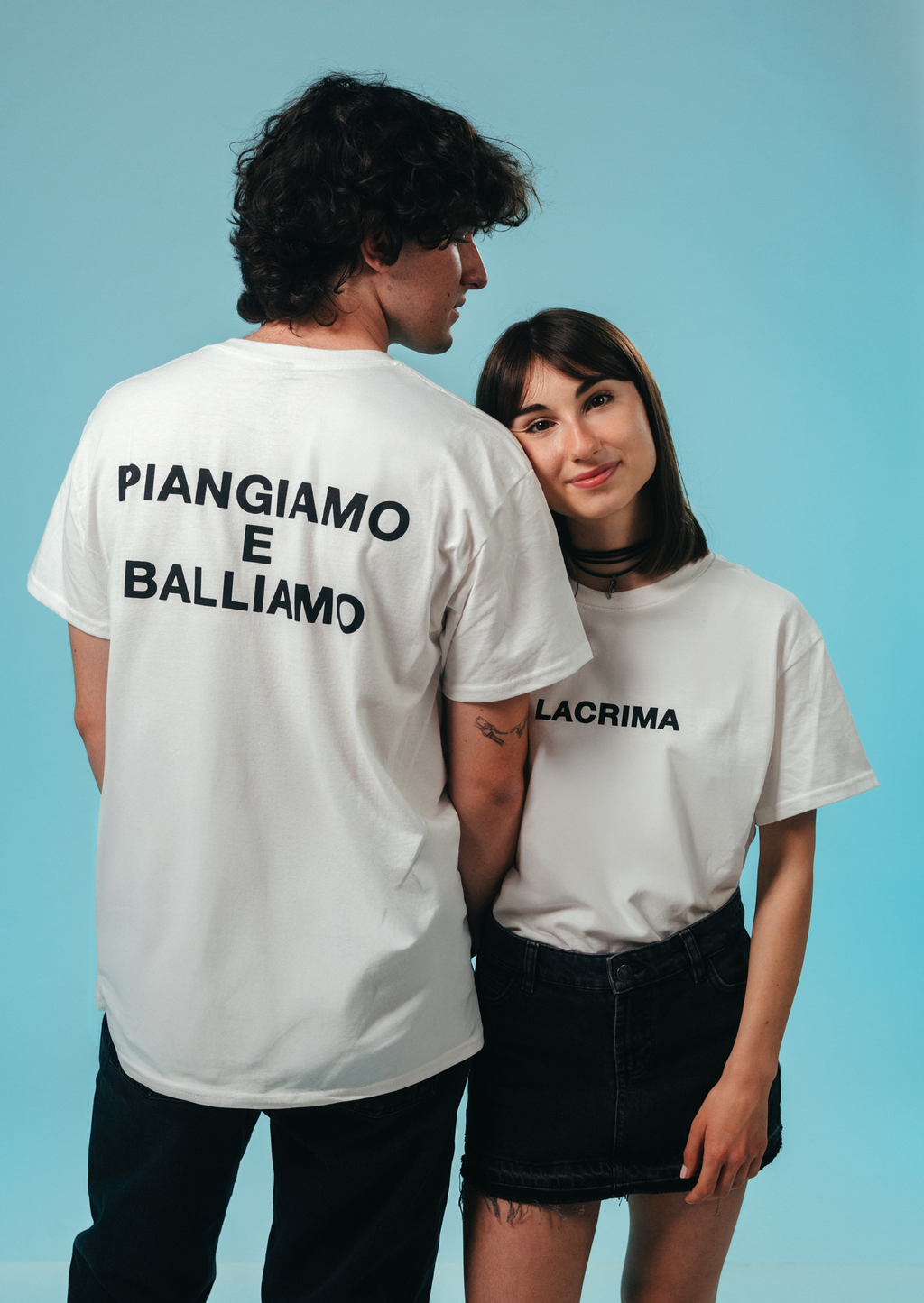 Maglietta Bianca Lacrima con frase sul retro OG
