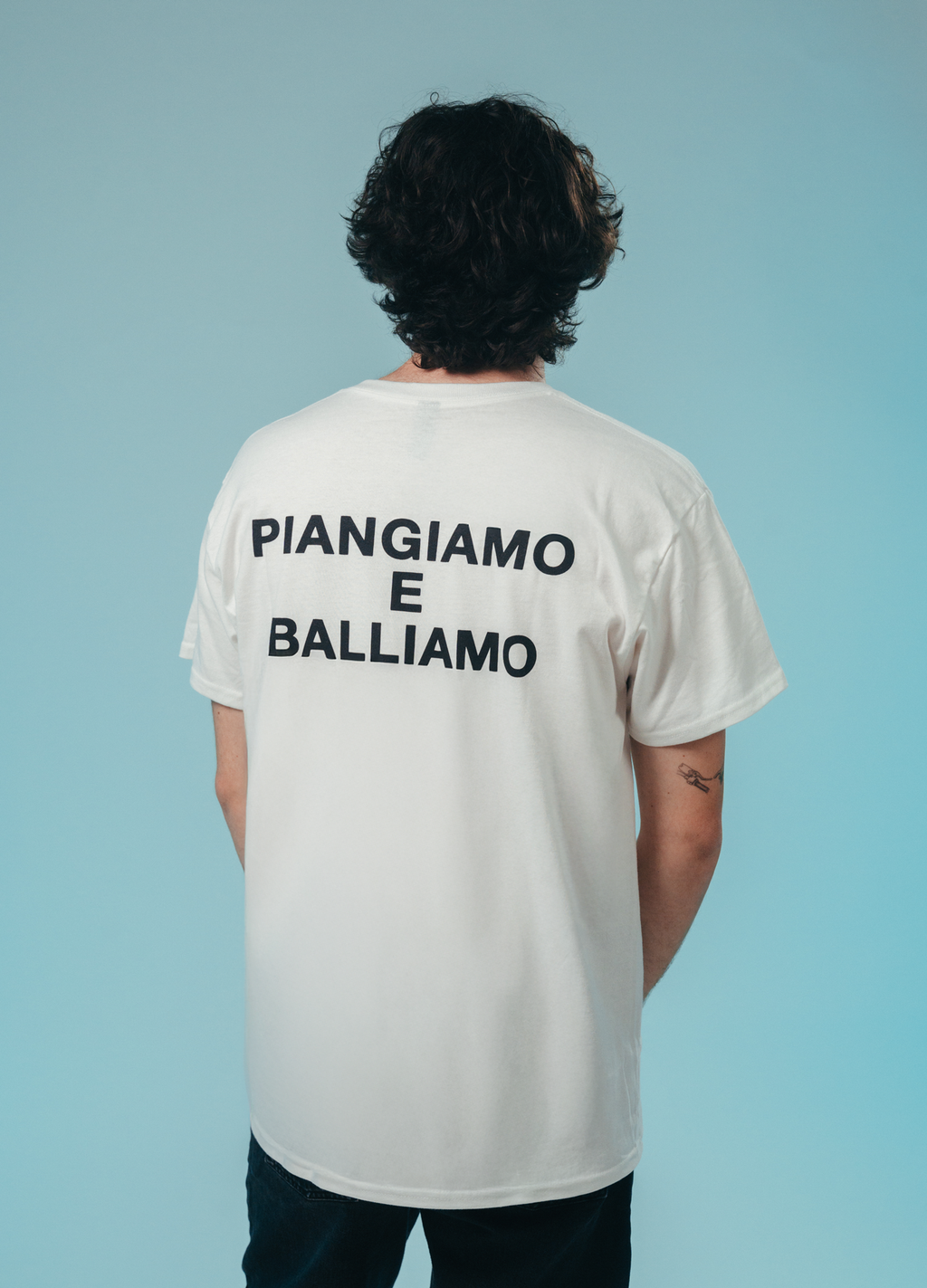 Maglietta Bianca Lacrima con frase sul retro OG