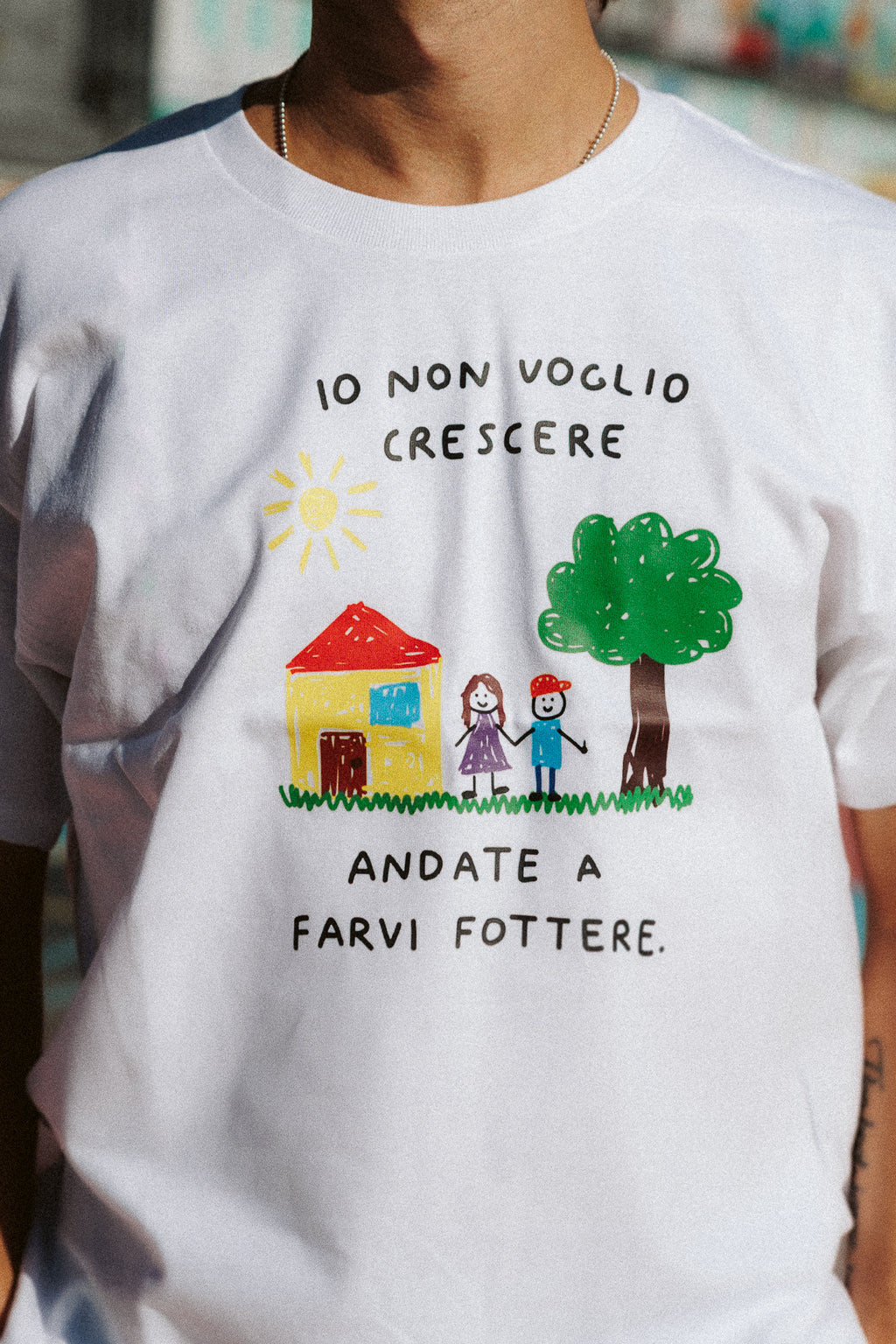 T-shirt Fottetevi Bianca