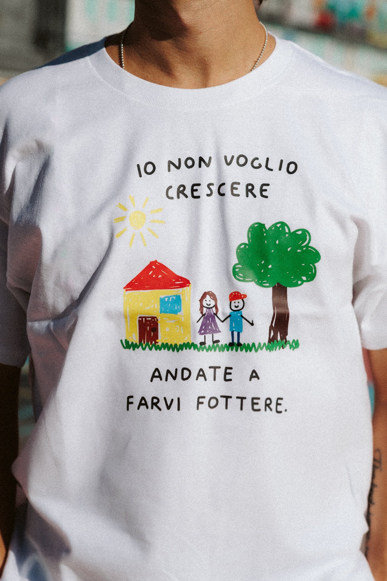 T-shirt Fottetevi Bianca