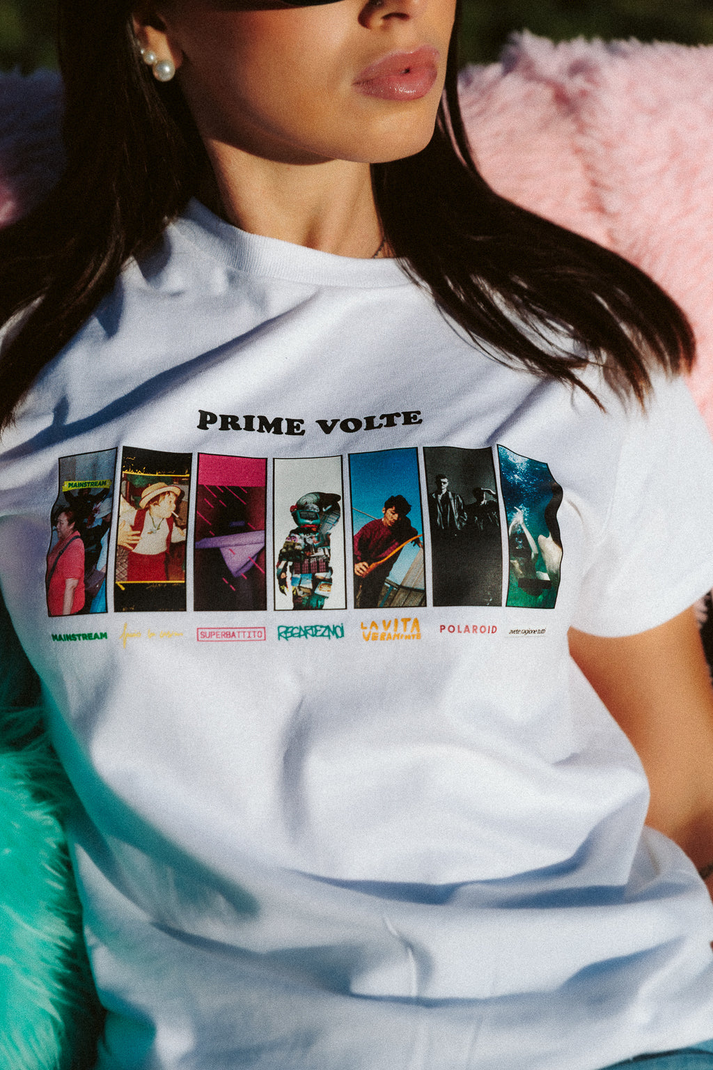 T-shirt Prime Volte Bianca
