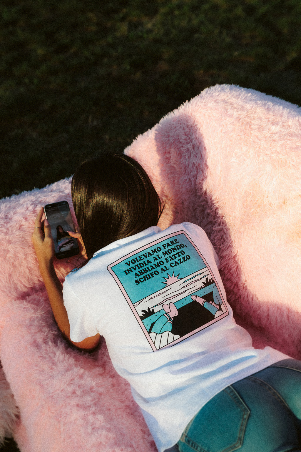 T-shirt Fare Schifo Bianca