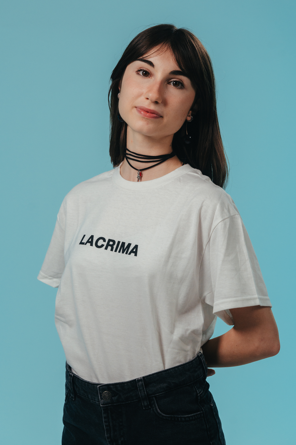 Maglietta Bianca Lacrima con frase sul retro OG