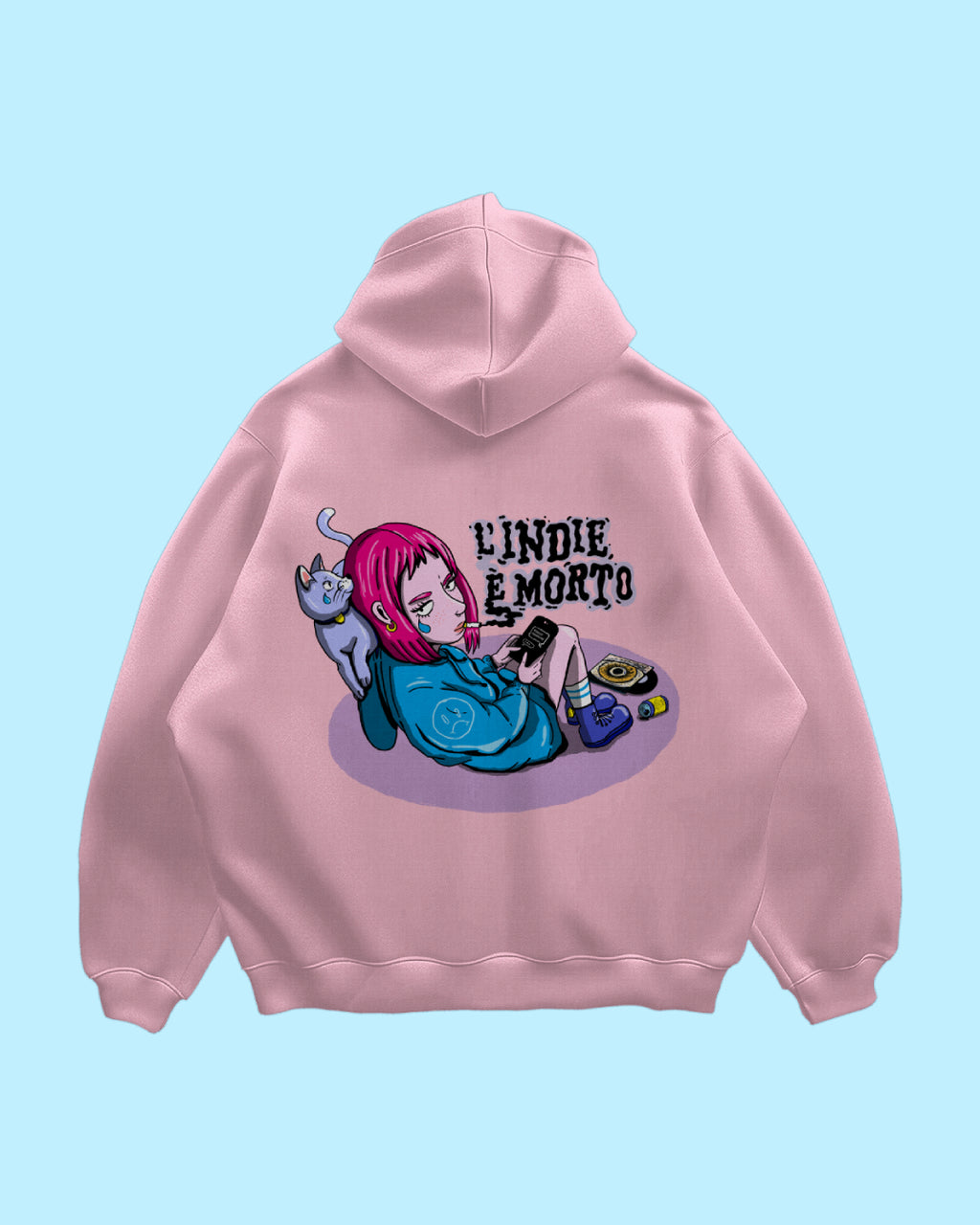 Felpa L'indie è Morto Rosa