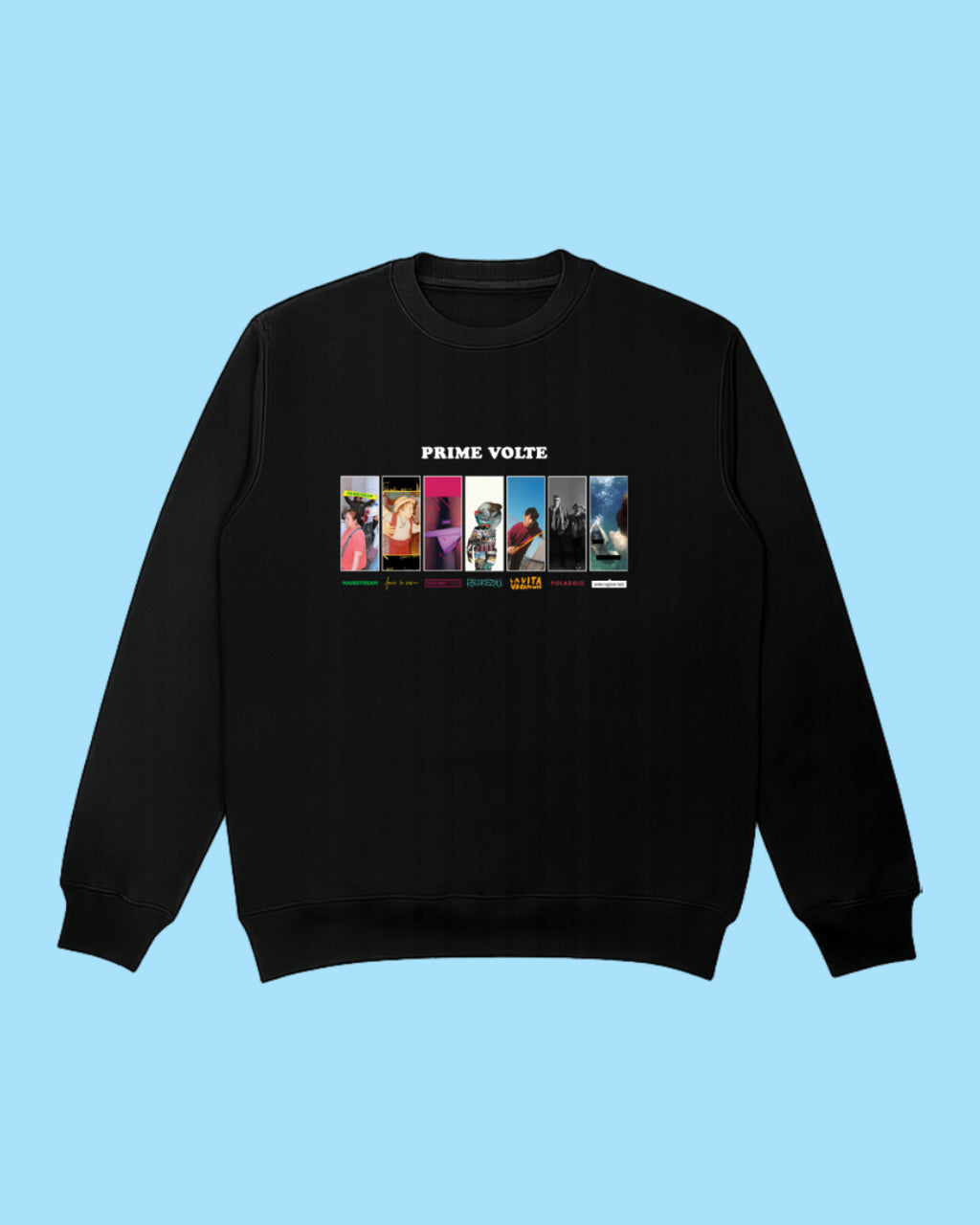 Felpa Girocollo Prime Volte Nera