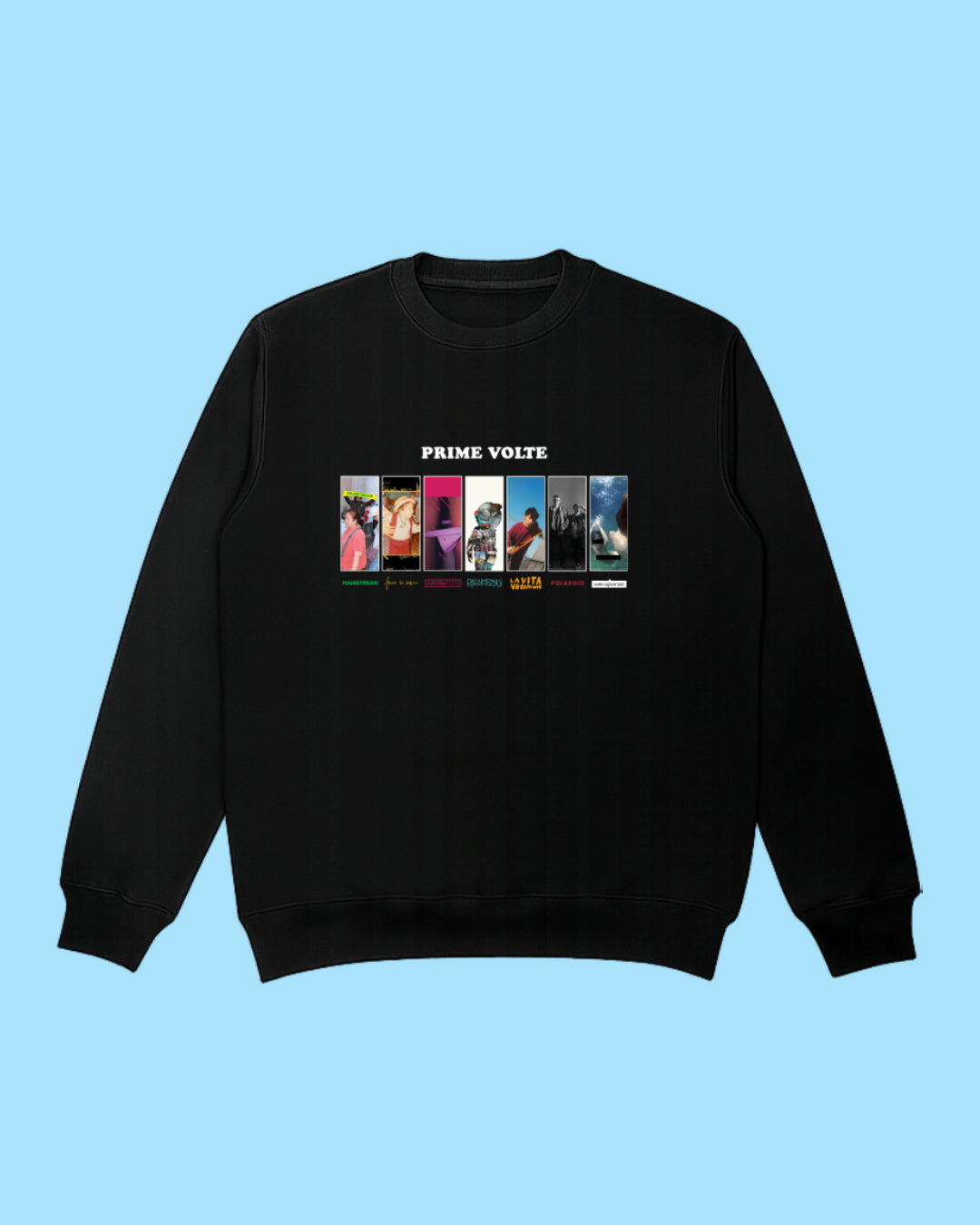 Felpa Girocollo Prime Volte Nera