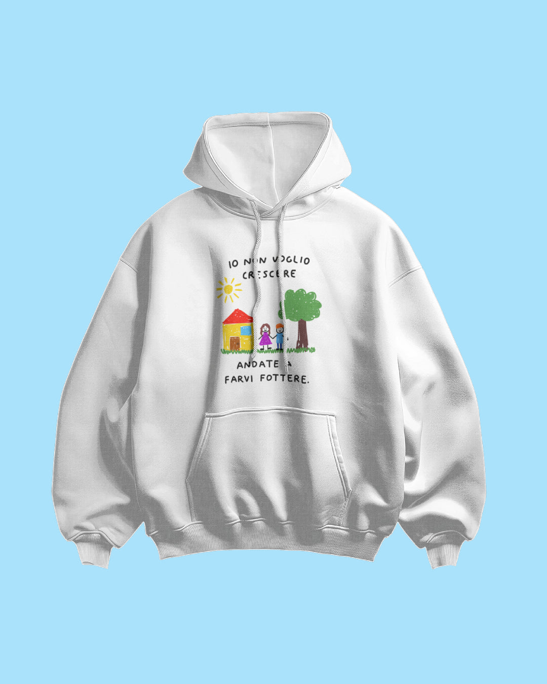Felpa Hoodie Fottetevi Bianca