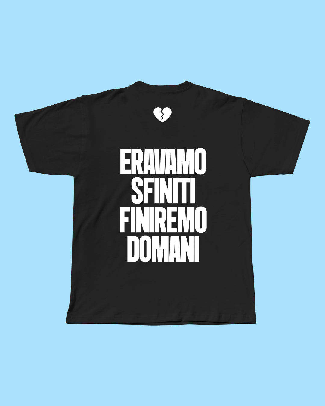 T-shirt Finiremo Nera Biaca