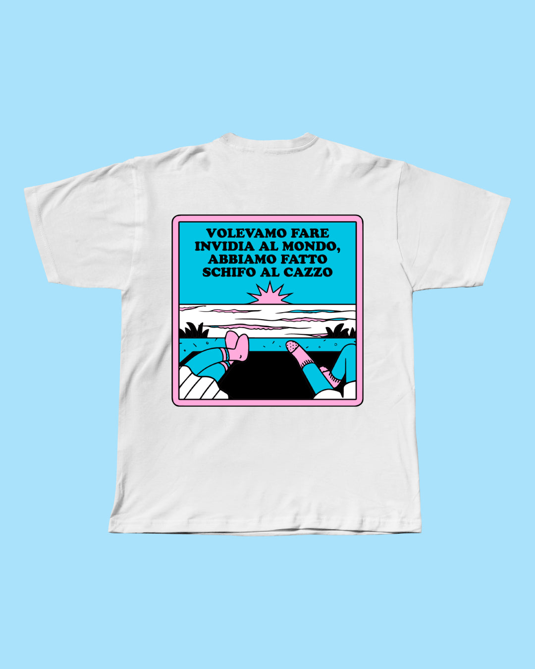 T-shirt Fare Schifo Bianca