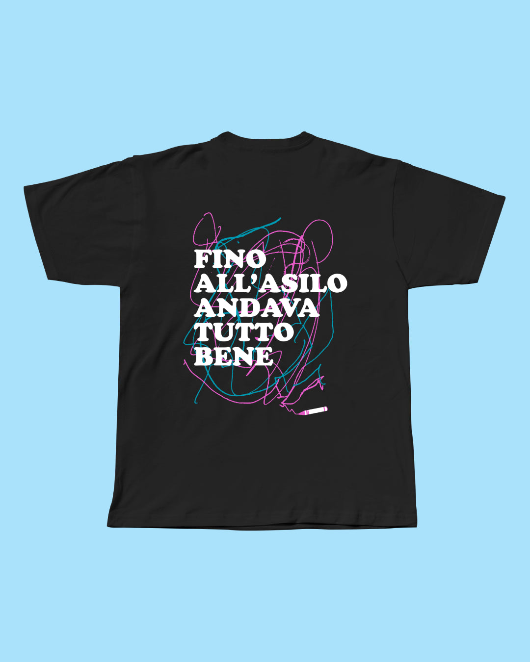 T-shirt Asilo Nera
