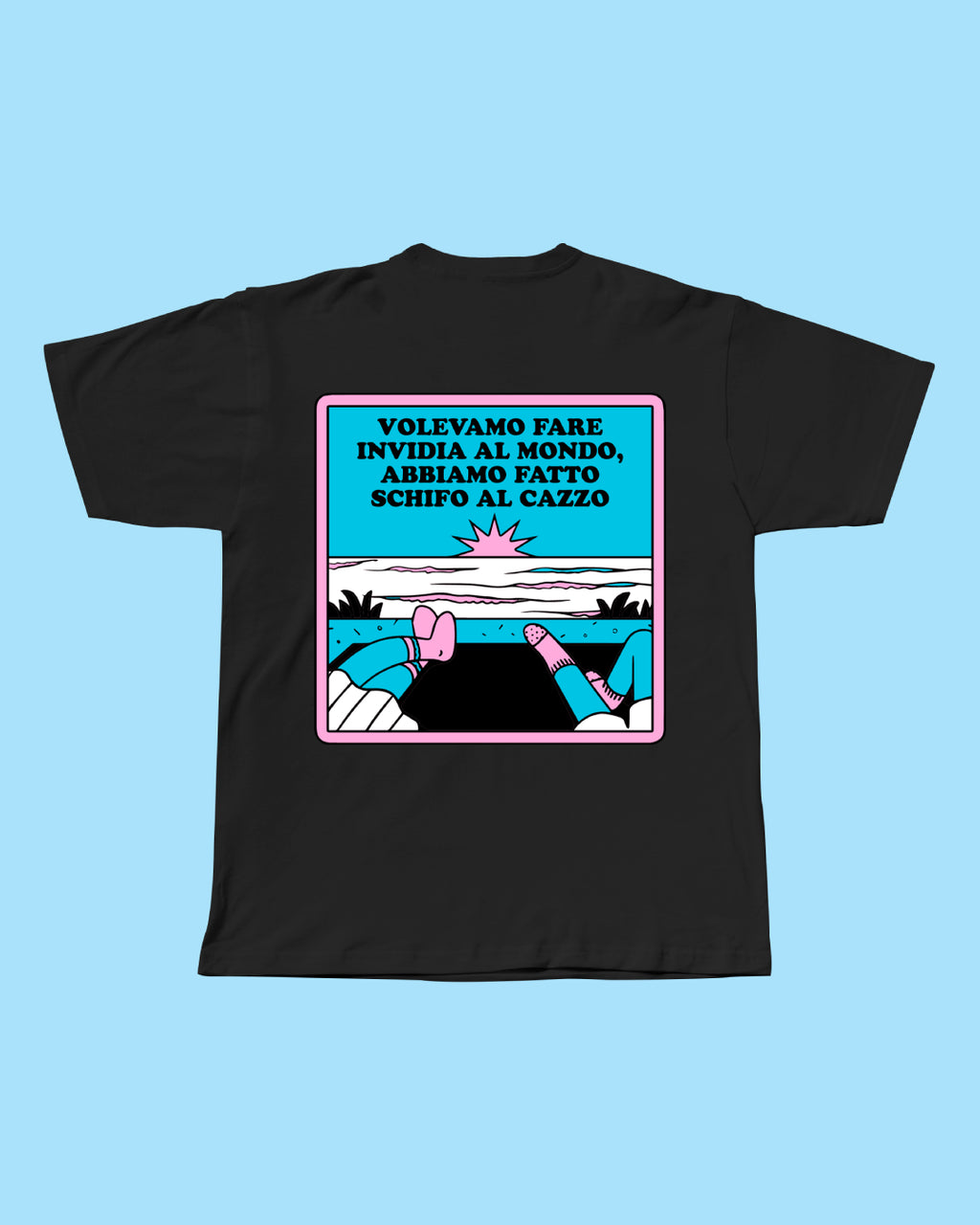 T-shirt Fare Schifo Nera