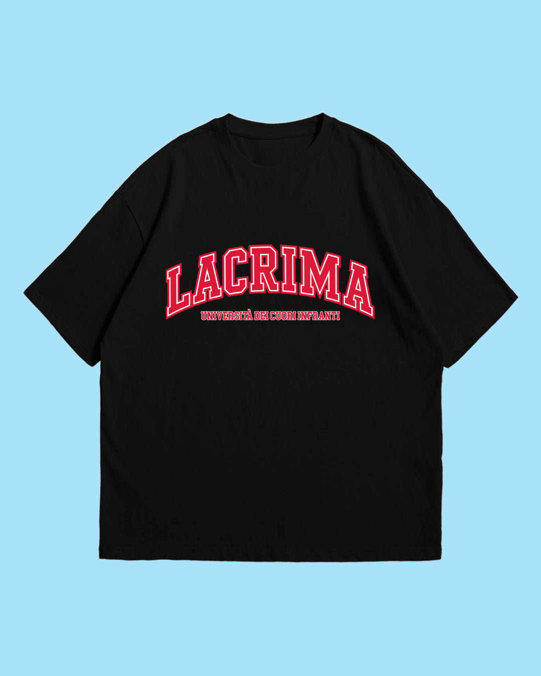 T-shirt College Over Nera