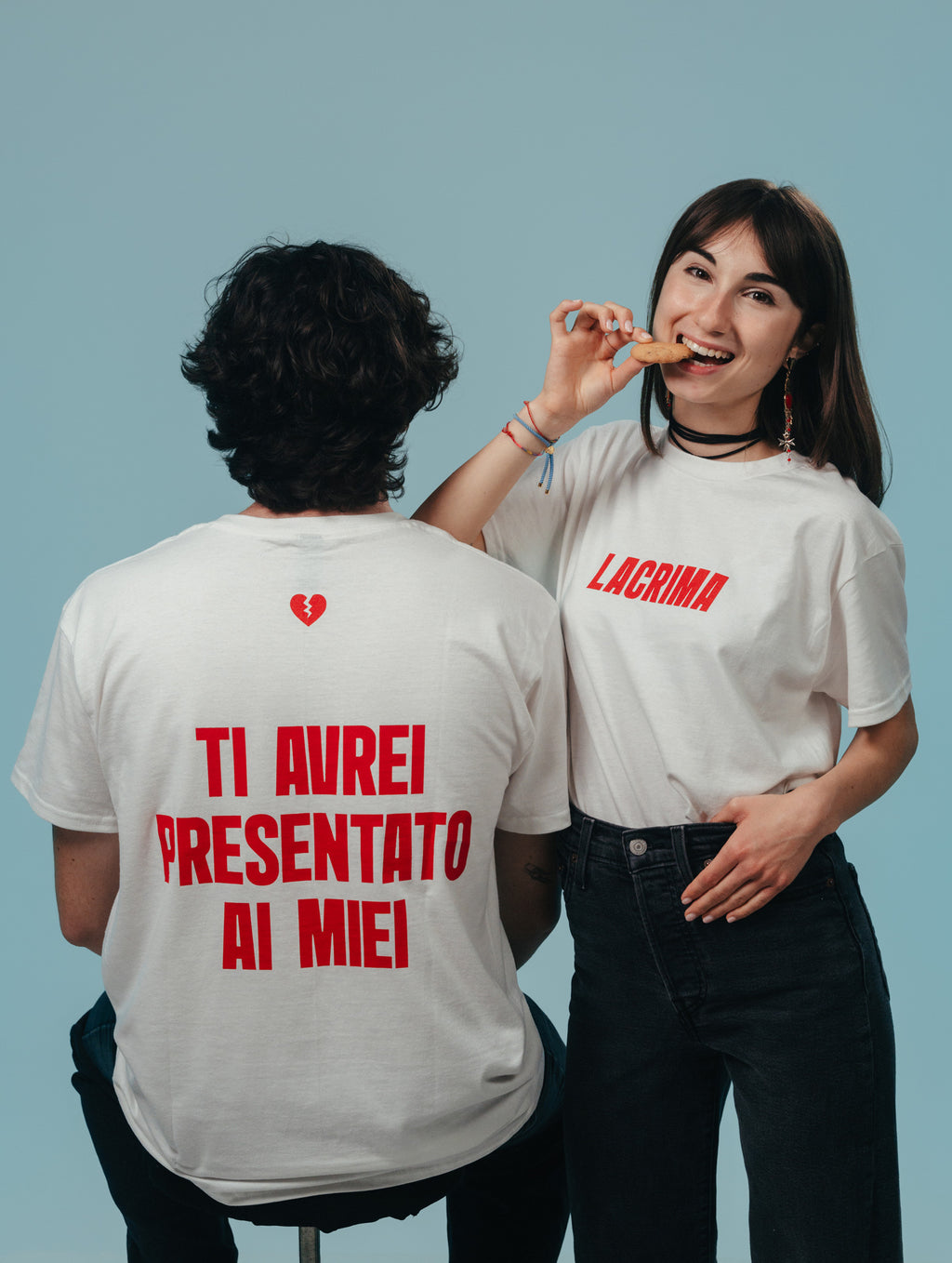 Maglietta Lacrima con frase sul retro – “Ti avrei presentato ai miei”